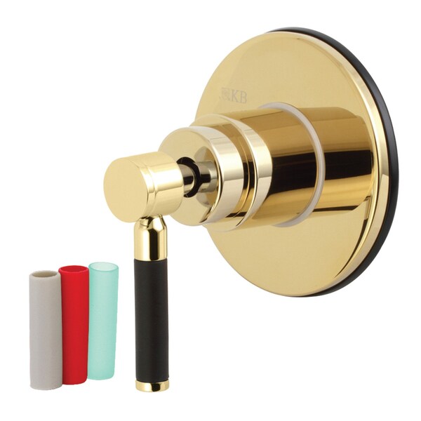 KS3032DKL Kaiser Three-Way Diverter Valve W/ Trim Kit, Polished Brass